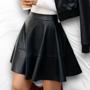 Elegant Black A-Line Skirt